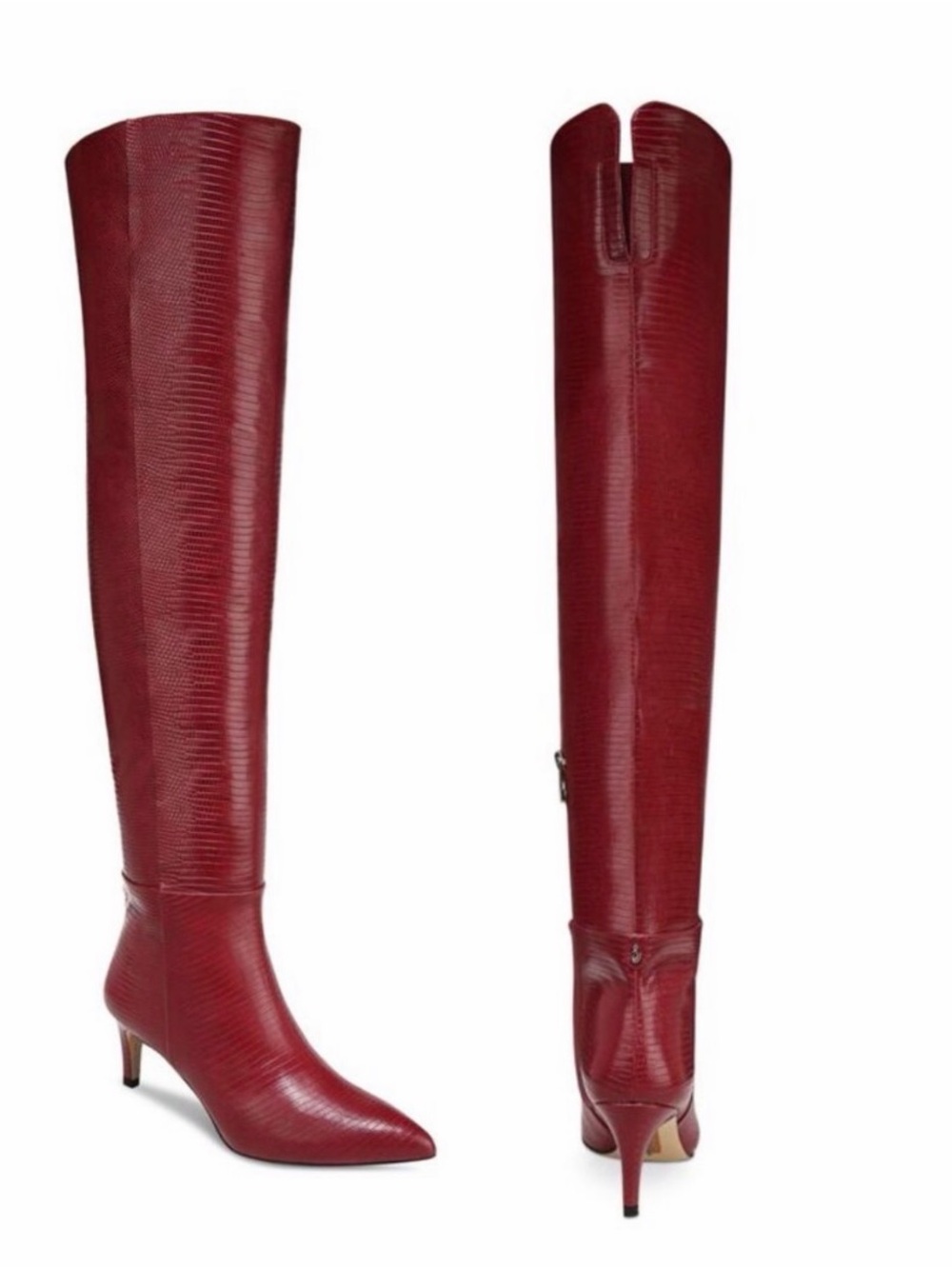 Sam Edelman Ursula Rhubarb Pointed Toe Boots NIB